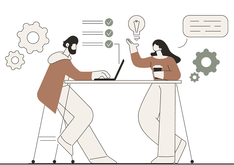 Our vision - team working together